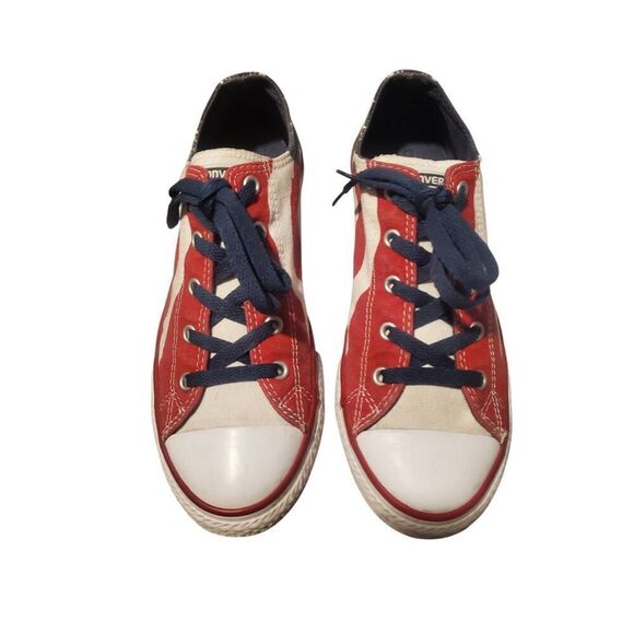 Chuck Taylor Converse All Star Low 'Flag' Sneakers Shoes Size  4 Youth 5.5 Women - Picture 2 of 7